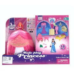  Boneca, lutka, set, bal za princeze, pink haljina, Role play princess ( 858380 ) Cene