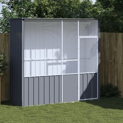 vidaXL Kavez za ptice antracit 215 x 78 x 200 cm od pocinčanog čelika Cijene