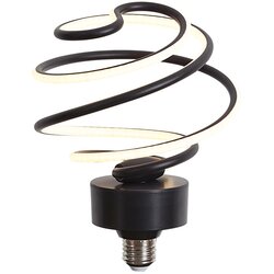 LUEDD E27 LED okrasna žarnica črna spirala 6W 370 lm 3000K Cene