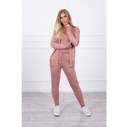 Kesi 3-piece sweater set dark pink Cene