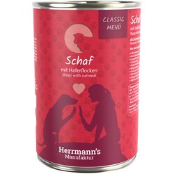 Herrmanns Varčno pakiranje Herrmann's Classic Bio-Menu 12 x 400 g - Ovčetina z bio ovsenimi kosmiči Cene