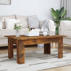 vidaXL Stolić za kavu dimljeni hrast 100x60x42 cm konstruirano drvo Cijene