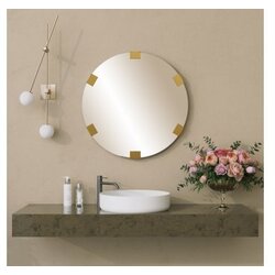 Hanah home ogledalo chakra mirror gold Cene