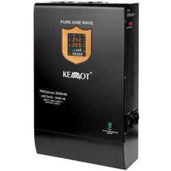 Kemot Zasilacz awaryjny PROsinus-3500 /48 przetwornica z czystym przebiegiem sinusoidalnym i funkcją ładowania 48V 230V 3500VA /2400W - naścienna Cene