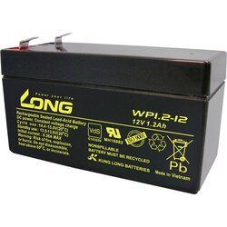 Long WP1.2-12 WP1.2-12 svinčeni akumulator 12 v 1.2 ah svinčevo-koprenast (š x v x g) 97 x 59 x 43 mm ploščati vtič 4\,8 mm vds certifikacija\, nizko samopraznjenje\, brez vzdrževanja, (20438205) Cene