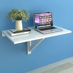 vidaXL Preklopni zidni stol bijeli 100 x 60 cm Cijene