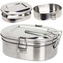 Redcliffs turistična 3 delna inox lunch box posoda za hrano in kuhanje 900ml 229141 Cene
