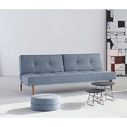 Innovation living Kau SPLITBACK SOFA BED sa tamno stileto drvenim nogicama-Siva Cijene