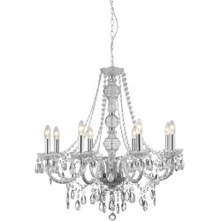 Lesnina XXXL Searchlight 8888-8CL - Luster na lancu MARIE THERESE 8xE14/40W/230V Cene