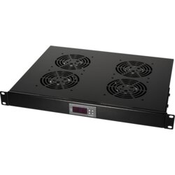 Logilink Ventilator panel sa 4 ventilatora i termostatom, 1U, 465 x 350, crni (4815) Cene