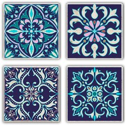 Hermia TBA7436502215247 Multicolor Glass Mat (4 Pieces) Cene