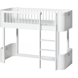 Oliver Furniture® krevet na kat mini+ low loft bed 60x160 white Cene