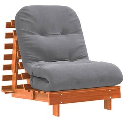 Maison Chic futon - futonski ležalnik z ležiščem voščeno rjava 70x206x11 cm trdna borovina, (21729491) Cene