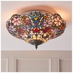 Endon 70709 - Plafonsko svetlo Tiffany SULLIVAN 2xE27/60W/230V, prečnik 40 cm Cene