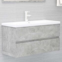 vidaXL Ormarić za umivaonik boja betona 90 x 38,5 x 45 cm od iverice Cijene