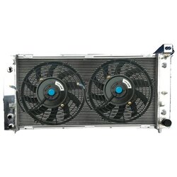 FLUIDYNE Hummer H2 aluminijasti radiator, trdna konstrukcija, visoka združljivost, vključena pokrov radiatorja, (5000157776) Cene