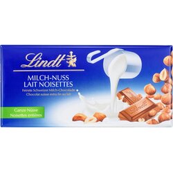 Lindt Mlečna čokolada z lešniki Cene