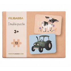FILIBABBA Double Puzzle 12 kom Farma Cene