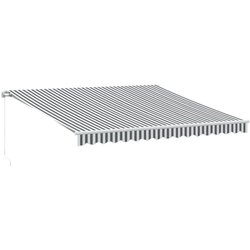 Maison Chic Ročno zložljiva tenda - Senčniki antracit in bela 400x350 cm, (22041379) Cene