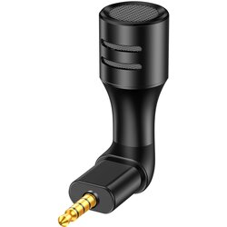 AVIZAR Mini stereo mikrofon s 3,5-mm prikljuckom, zmanjšanje hrupa in izjemno kompakten - crn, (20731592) Cene