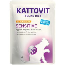 Kattovit Sensitive vrečke 24 x 85 g - Piščanec & puran Cene