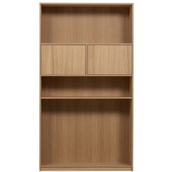 vtwonen Modularna biblioteka u dekoru hrasta u prirodnoj boji 110x199 cm Modular – Cene
