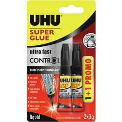Uhu 2 x 30 g Sekundno lepilo Control 1+1 Cene