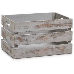 ZELLER kutija za odlaganje vintage grey, drvena, 35 x 25 x 20,5 cm Cene