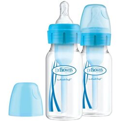 Dr.browns Sb42405 4 oz/120 ml pp uske opcije + bočica - plava, pakiranje od 2 komada Cene