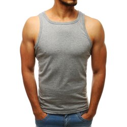 DStreet Tank top męski bez nadruku szary Cene
