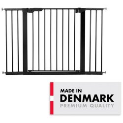 BabyDan Premier sigurnosna ogradica sa 6 produžetaka 112–119.3 cm – pressure fit, crna ( 20007 ) Cene