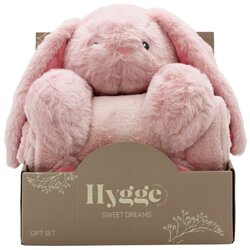 Hygge Sweet Dreams Dekica sa igračkom Bunny, Roza Cene