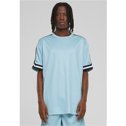 UC Men Men's Oversized Stripes Mesh T-Shirt - Ocean Blue Cene