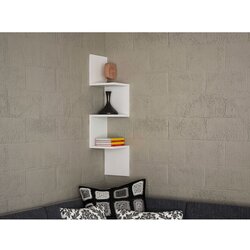 Woody Fashion Polica Corner White Cene