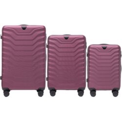 WINGS set od tri kofera od ABS materijala veličine V M S bordo Cene