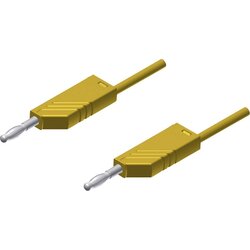 SKS Hirschmann 4mm PVC-test lead\, on both sides stackable plugs\, 2\,5mm²\, 200 cm Merilni kabel 2m rumena\, MLN 200/2\,5 934066103, (20423240) Cene