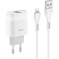 hoco. hišni polnilec C73 2,4A 2x USB vtič s polnilnim kablom Lightning (iPhone 12) Cene