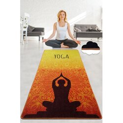  Prostirka za jogu Çakra - Orange, 60x200cm, Narandžasta Cene