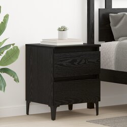 vidaXL Ormarić za krevet crni hrast 40x35x50 cm konstruirano drvo Cijene