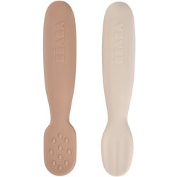 Beaba Silicone Pre-Spoons 2 Pack žličica Praline / Clay 4m+ 2 kom Cene
