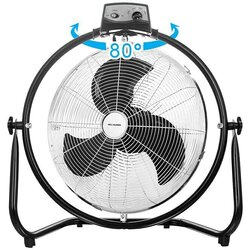 PROKLIMA Talni ventilator Proklima (120 W, Ø 45 cm, 3 hitrosti delovanja, črn/srebrn) Cene