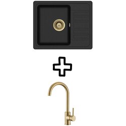 Aquasanita Set Notus SQ102AW + Vida PVD Black metallic/Zlato Cene