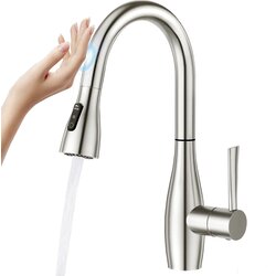 ELITE EDITION Pametna kuhinjska armatura s senzorjem na dotik - KFS1428 — Brušeni krom Cene