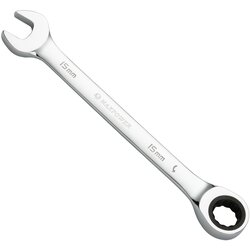 Max Power MAXPOWER 15 mm kombinirani ključ z 72-zobno ragljo, 12-kraki zobniški ključ, kovan in toplotno obdelan kromiran V jeklo, metričen, kromiran, (22148668) Cene