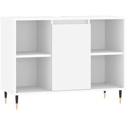 Maison Chic kopalniška omarica - kopalniški kabinet bela 80x33x60 cm inženirski les, (21794986) Cene