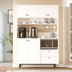 Hanah home RE5-W white multi purpose cabinet Cene