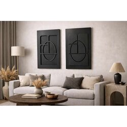 WALLXPERT Crni Dekorativni Zidni Pribor 3D70100-015 Cene