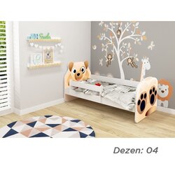 ACMA KREVET ZA DECU ANIMALS 140X70 CM WHITE VII 04 Cene