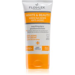 FlosLek Pharma White & Beauty dnevna krema proti pigmentnim madežem SPF 50+ 30 ml Cene