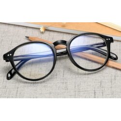  očala za blokiranje modre svetlobe, oval gloss black Cene